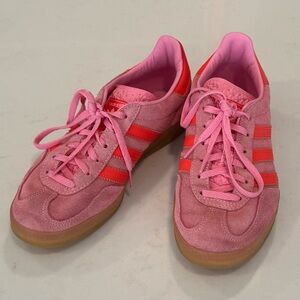 Adidas Gazelle Indoor Shoes Pink Suede Sneakers